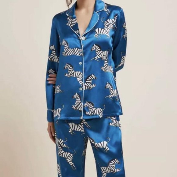 Olivia von Halle Lila Zoda silk pajama set - Picture 1 of 9